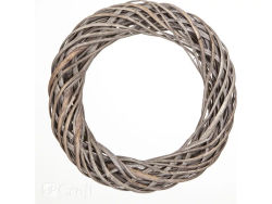 DP Craft vierkrans i pil 36 cm grå (DPDN-031)