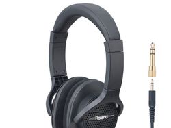 Roland RH-A7, Hodetelefoner, Hodebånd, Svart, 3 m, Koblet med ledninger (ikke trådløs), Gull