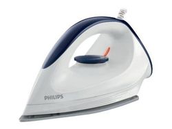 Philips GC160/02-kuivasilitysrauta, Kuivasilitys, DynaGlide-pohjalevy, 1,8 m, Valkoinen, 1200 W