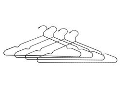 HOME It® snoet bøjle 42 x 21 cm 4-pak sort