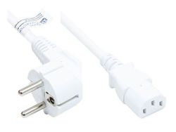 Alcasa P0130-W025, 2,5 m, CEE7/7, IEC C13, H05VV-F, 250 V