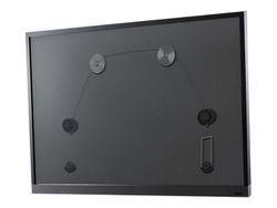DELTACO ARM-1104 - Brakett - Ultra Slim Fixed - for TV / monitor - plastikk, aluminium, kaldvalset stål, ståltråd - glansgrå - skjermstørrelse: 37"...