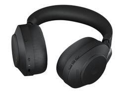 Jabra Evolve2 85 UC Stereo - Hodesett - full størrelse - Bluetooth - trådløs - aktiv støydemping - 3,5 mm jakk - lydisolerende - svart