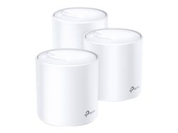 TP-Link Deco X60 - Wi-Fi-system - (3 rutere) 1GbE - Wi-Fi 6 - Dobbeltbånd