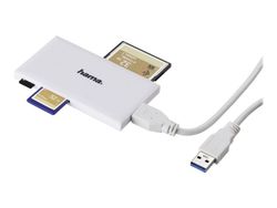 Hama - Kortleser (CF I, MS, MS PRO, SD, MS Duo, MS PRO Duo, microSD, SDHC, microSDHC, MS PRO-HG Duo, SDXC, microSDXC) - USB 3.0