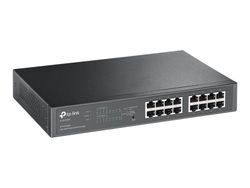 TP-Link TL-SG1016PE - Switch - smart - 8 x 10/100/1000 (PoE+) + 8 x 10/100/1000 - stasjonær, rackmonterbar - PoE+ (110 W)