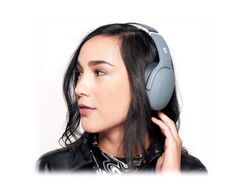 Skullcandy Crusher Evo - Hörlurar med mikrofon - fullstorlek - Bluetooth - trådlös - grå