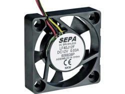 SEPA LF40J12SE22 Aksial ventilator 12 V/DC 8.3 m³/h (L x B x H) 40 x 40 x 10 mm