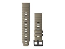 Garmin QuickFit - Klokkestropp for smart armbåndsur - mørk sandstein - for D2; fenix 6; fenix 7; Forerunner 965; Instinct Solar