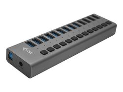 i-Tec USB 3.0 Charging HUB 13 port + Power Adapter 60 W - Hub - 13 x SuperSpeed USB 3.0 - stasjonær