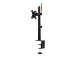 Kensington SmartFit Ergo Single Monitor Arm - Monteringssett - justerbar arm - for Skjerm - svart - skjermstørrelse: inntil 34" - skrivebord, C-kle...