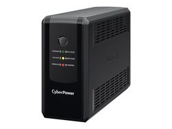 CyberPower UT Series UT650EG-FR - UPS - AC 230 V - 360 Watt - 650 VA - 1-fas - utgångskontakter: 3 - Frankrike - svart