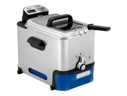 Tefal FR 8040 - deep fryer - Oleoclean Pro Inox & Design, 3,5 L, 1,2 kg, Black / Stainless Steel, 2300 W, 348 mm