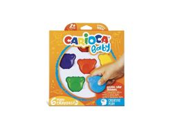 Carioca Teddy BABY, 6 stykker, Blå, Grønn, Oransje, Rød, Fiolett, Gult, 1 år, Gutt/Jente, Hengende boks, Motor skills training
