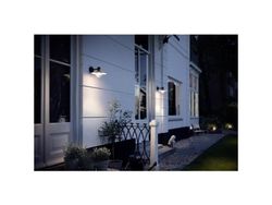 Philips myGarden Skua vägglampa 42 W E27 ljuskälla medföljer inte, Väggbelysning för utomhusbruk, Svart, Metall, Terass, Trädgård, I, Klassisk