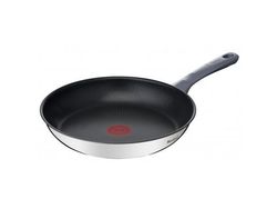 Tefal Daily Cook G7300455, Rund, Universalpanne, Rustfritt stål, Rustfritt stål, Keramikk, Gass, Halogen, Induksjon, Forseglet plate, 24 cm