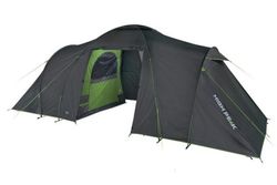 High Peak Como 6.0, Camping, Hard ramme, Tunell Telt, 6 person(er), Grønn, Grå
