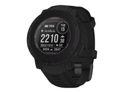 Garmin Instinct 2 Solar - Tactical Edition - 45 mm - svart - sportklocka med band - silikon - handledsstorlek: 135-230 mm - monokrom - 32 MB - Blue...