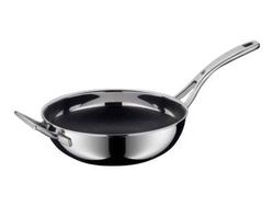 WMF Profi Resist - Wok - 28 cm - ikke-klebende - svart, rustfritt stål