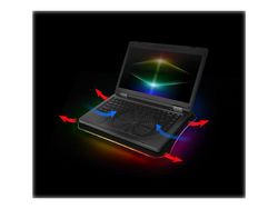 Thermaltake Massive 20 RGB - Notebookvifte - 19" - 200 mm - svart