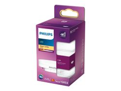 Philips - LED-spotlight - GX53 - 5.5 W - klass F - varmt vitt ljus - 2700 K