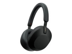 Sony WH-1000XM5 - Hörlurar med mikrofon. - full storlek - Bluetooth - trådlös, kabel - aktiv brusreducering - 3,5 mm jack - svart