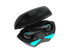 AWEI Bluetooth 5.0 T23 TWS-hodetelefoner + dockingstasjon for gaming sort