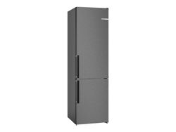 Bosch Serie | 4 KGN39VXCT - Kjøleskap/fryser - bunnfryser - bredde: 60 cm - dybde: 66.5 cm - høyde: 203 cm - 363 liter - Klasse C - svart rustfritt...