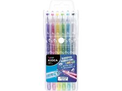 Diamantpenner med glitter 6 farger KIDEA