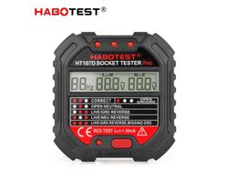 Habotest HT107D, Kontakt, CAT II, LCD, 90 - 250 V, 45 - 65 hz, 30 mA