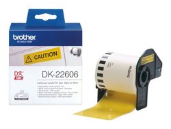 Brother DK-22606 - Gul - Rull (6,2 cm x 15,2 m) film - for Brother QL-1050, QL-500, QL-550, QL-560, QL-570, QL-600, QL-650, QL-710, QL-720, QL-820
