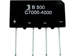 Diotec B250C3700A brygglikriktare SIL-4 600 V 3,7 A enfas
