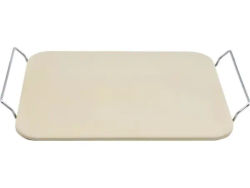 Brunbeste pizzastein 38 x 30 cm med stativ BB-2929