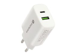 EverActive-lader EverActive SC-370Q vegglader med USB QC3.0 og USB-C PD PPS 25W-port