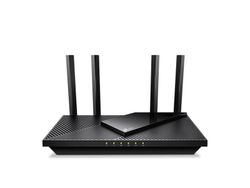 TP-Link Archer AX55 Pro, Wi-Fi 6 (802.11ax), Dobbelbånd (2.4 GHz / 5 GHz), Ethernet/bredbåndsforbindelse, Svart, Skrivebord/stolperuter