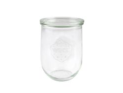 Sylteglas, Rund, Ø 100, højde 147 Glass, transparent, pakke a 6 stk Weck Fødevaregodkendt