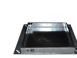 Jesmig 315/425 x 59 mm brønddæksel til integrerede fliser, 5 t