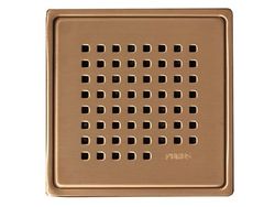 PURUS PVD behandlet kobber rustfri rist og ramme CHESS 150x150mm