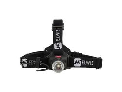 ELWIS LIGHTING Elwis PRO Daylight H800R genopladelig pandelampe, 800lm, rødt "night-light" lys foran, rødt "safety" lys bag, zoom