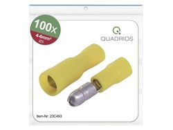 Quadrios 23C493 Rund kontakt 4 mm² - 6 mm² Gul 100 stk