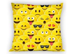 Smiley pudebetræk 40 x 40 cm