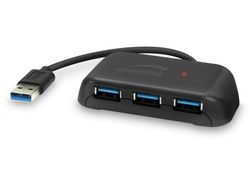 Speedlink USB HUB SNAPPY EVO, 4-porter, USB 3.2 Gen1, svart detaljhandel