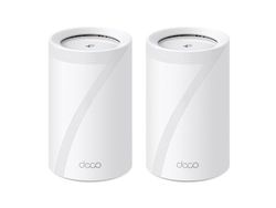 TP-Link Deco BE65, Hvit, Innvendig lys, Mesh system, Tre-båndsfrekvens (2,4 GHz / 5 GHz / 6 GHz), Wi-Fi 7 (802.11be), 11000 Mbit/s