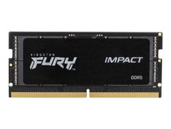 Kingston FURY Impact - DDR5 - modul - 16 GB - SO DIMM 262-pin - 6400 MT/s / PC5-51200 - CL38 - 1.35 V - ej buffrad - on-die ECC - svart