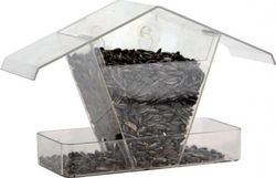 Garden&Fun fuglemater til vindu/rute, transparent akryl, 24x9x15 cm med sugekopper