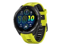 Garmin Forerunner 965 - 47 mm - svart - smart klocka med band - silikon - amp yellow/black - handledsstorlek: 135-205 mm - display 1.4" - 32 GB - B...