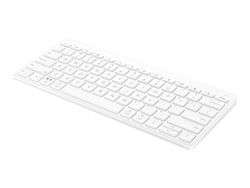 HP 350 Compact Multi-Device - Tangentbord - trådlös - Bluetooth 5.2 - tysk - vit - återvinningsbar förpackning