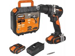 Worx WX102 20 V borr-/skruvdragare 2 x 2 Ah batteri