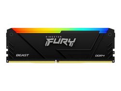 Kingston FURY Beast RGB - DDR4 - modul - 8 GB - DIMM 288-pin - 3200 MT/s / PC4-25600 - CL16 - 1.35 V - ej buffrad - icke ECC - svart