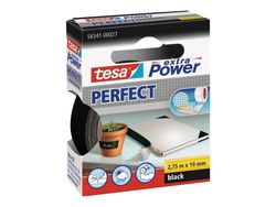 Tesa extra Power Perfect - Tekstiltape - 19 mm x 2.75 m - gul